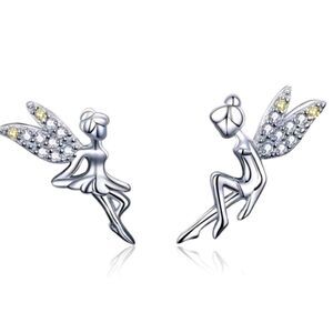 925 Sterling Silver Fairy Earrings